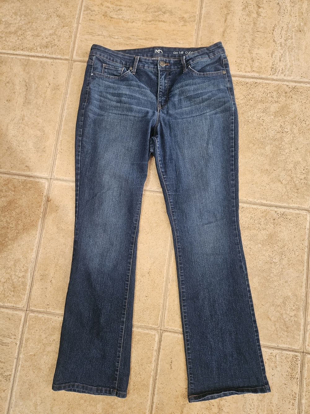 New Directions Dark Blue Women’s Jeans - Comfortable Bootcut 14